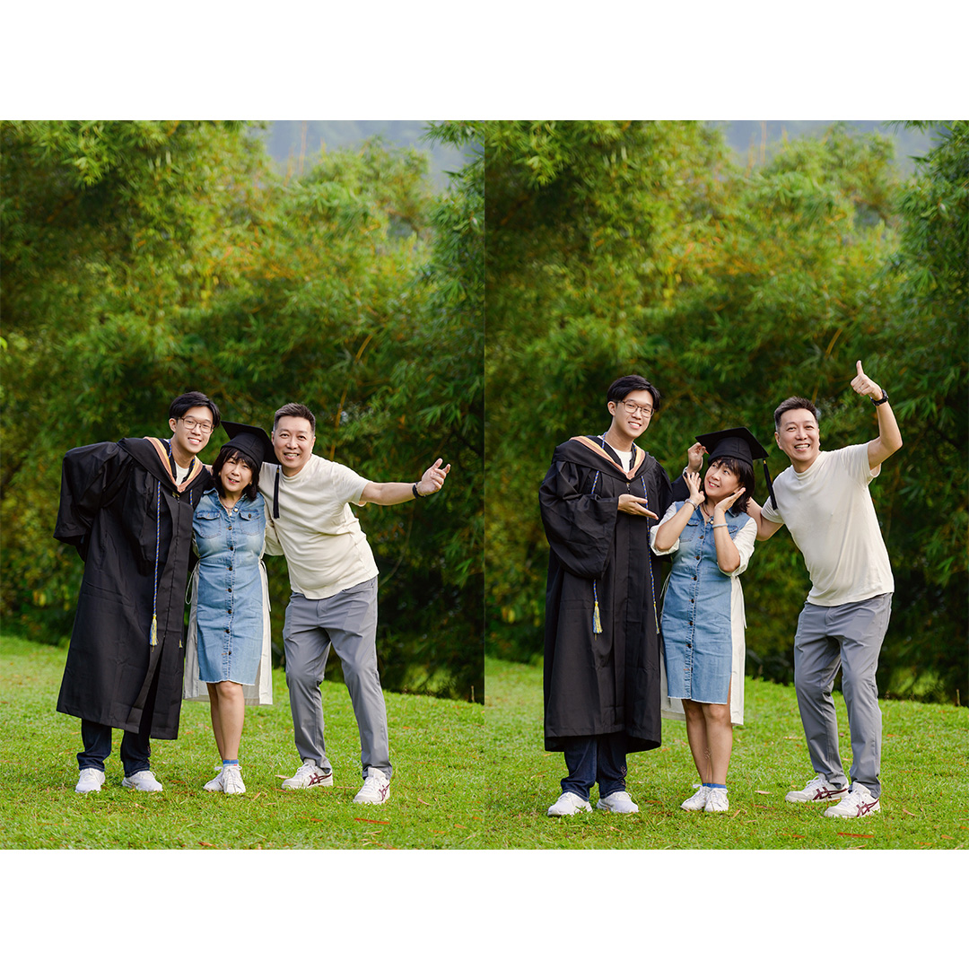 family portraits at Botanical Garden Penang