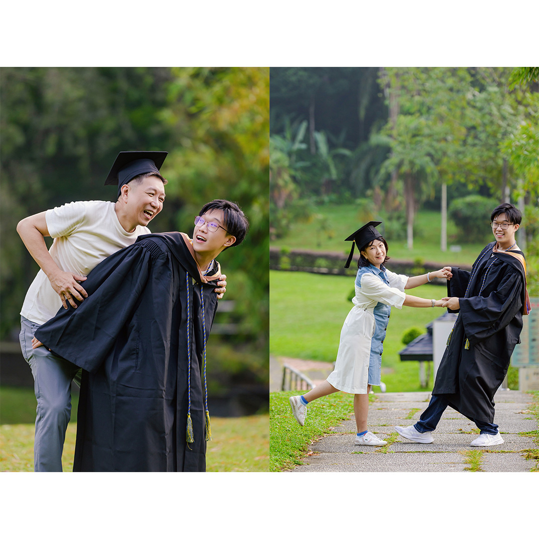 family portraits at Botanical Garden Penang